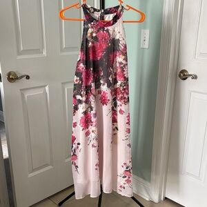 Floral Halter Maxi Dress